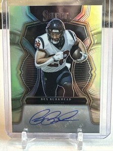 2022 SELECT FOOTBALL REX BURKHEAD /299 AUTO SILVER HOUSTON TEXANS