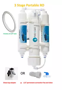 3 Stage Aquarium, Fish, Shrimp Tank Reverse Osmosis Water Filters RO - Foto 1 di 1