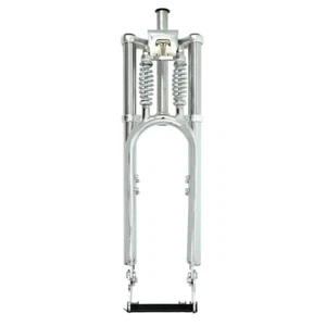 1-1/8in Bike Threadless Fork Dual Springer 26-29in 3.0 4.0 Tire Fork Disc Brake - Picture 1 of 10