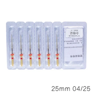 6 Pcs SOCO Gold File Dental Endo Files Rotary NITI Root Canal Files 04/25 25mm - Picture 1 of 1