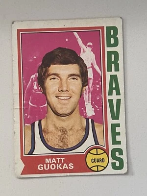 Matt Guokas Buffalo Braves 1974-75 Topps Basketball #117 - Image 1 of 2