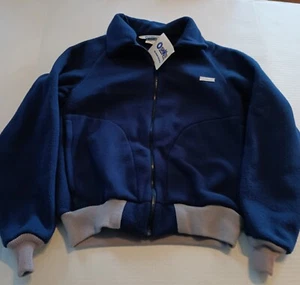 OshKosh B'gosh Jacket Kids 16 Reg Vintage Blue Gray Full Zip Polyester USA Made - Picture 1 of 10