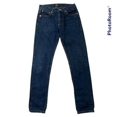 Jeans APC Petit Standard Droit Etroit Selvedge azul botão mosca tamanho 26 - Imagem 1 de 4