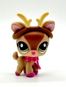 Calendario de Adviento Littlest Pet Shop G7 # 127 marrón tostado rosa ciervo con accesorios - Imagen 1 de 3