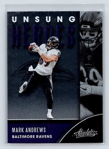 Mark Andrews 2020 Panini Absolute #UH-MA Unsung Heroes Baltimore Ravens 2-24 - Picture 1 of 2