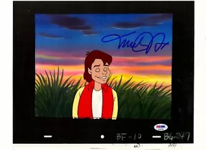 MICHAEL J FOX Signed "BACK TO THE FUTURE" Cartoon Animation Cel PSA/DNA #AE41798 - Picture 1 of 4