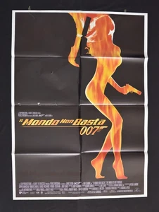 MANIFESTO 2F 007 IL MONDO NON BASTA pierce brosnan james bond agente segreto - Imagen 1 de 1