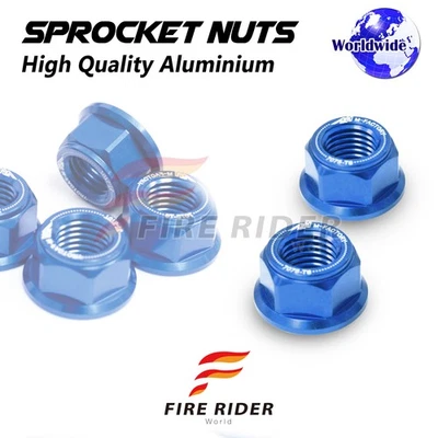 Tuercas de piñón de rueda trasera azul M10 para Ducati Monster 696 08 09 10 11 12 13 14 Foto 1 de 3