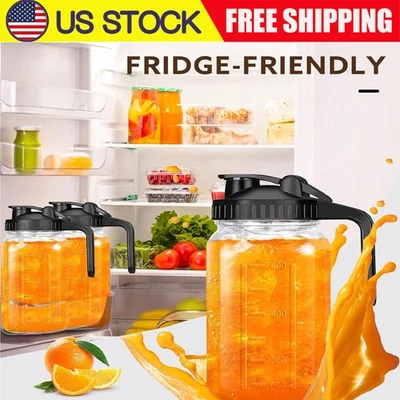 64oz glass pot with lid is suitable for, coffee, iced tea pot for refrigerator - Image 1 of 4