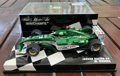 Coche modelo Webber F1 40003014 1/43 Minichamps Jaguar Racing Cosworth HSBC R4 2003 Foto 1 de 2