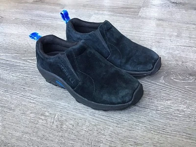 Zapatos de senderismo Merrell negros sin cordones para mujer parte superior baja J37844 talla 6 EE. UU. UE 36 Reino Unido 3,5 Foto 1 de 4