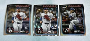 Andy Pages 2024 Topps Chrome Lot RayWave & Refractors Rookie RC Dodgers 3 Karten - Bild 1 von 3