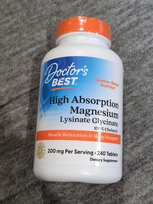 Doctor's Best Magnesio de Alta Absorción 240ct Exp 2/27 Envío Gratis Hoy  Foto 1 de 4