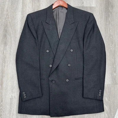 Vintage Zegna for Julius Wool/Cashmere Double Breasted Blazer Made in Italy 44R - Image 1 of 4