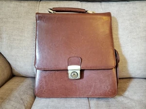 Very Nice Quality Ladies Leather Work Bag/briefcase With Handle & Shoulder Strap - Picture 1 of 15