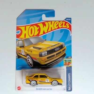 Hot Wheels '84 AUDI SPORT QUATTRO Amarillo RALLY CHAMPS 1/5 (#180/250) Foto 1 de 2