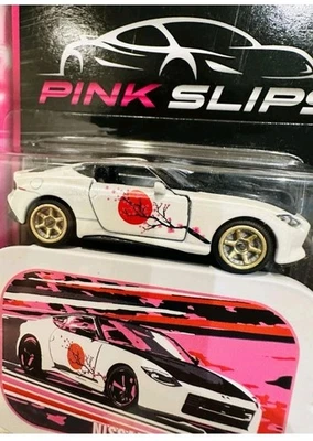 Coche fundido a presión Jada Pink Slip 1:64 Nissan Z librea japonesa flor de cerezo blanco Foto 1 de 3