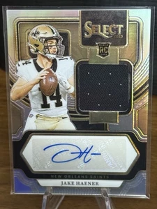 2023 Select - Rookie Signature Memorabilia Jake Haener #RSM-JHA Silver Prizm - Foto 1 di 5