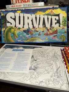 Vtg 1982 "Survive! A Sea Full Of Danger & Oceans Of Fun" Board Game *COMPLETE* - Picture 1 of 10