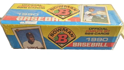 Juego de tarjetas de béisbol oficiales Bowman 1990 528 selladas de fábrica Foto 1 de 4