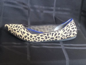 Zapatos planos Rothy's con estampado de leopardo punta para mujer talla 9 marrón/bronceado - Imagen 1 de 11