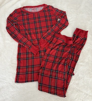Little Sleepies Soft Bamboo Red Holiday Christmas Plaid Pj's 16 Boy Girl - Image 1 of 2