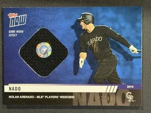 2019 Topps Now Players Weekend Nolan Arenado #PW-55D /49 Blue Jersey Relic - Picture 1 of 2