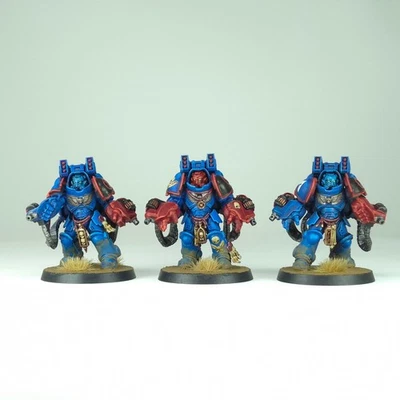 Aggressors Crimson Fists Painted Space Marines Warhammer 40k - Image 1 of 4