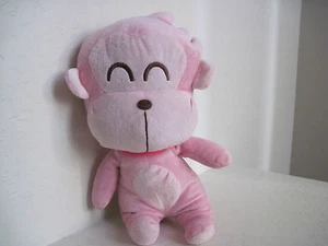 Lovely Pink SMILING MONKEY 12" Plush Stuffed Animal - Picture 1 of 3