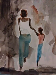 African American Large 20x20 Gallery Wrapped Canvas Reproduction - Picture 1 of 1