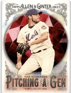 MAX SCHERZER 2022 Topps Allen & Ginter #PAG-8 New York Mets - Picture 1 of 2