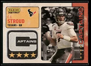 2024 Panini Instant NFL C.J. Stroud Captain 1/351 SP Houston Texans #CAP-13 - Bild 1 von 2