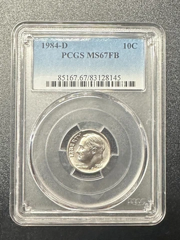 1984-D 10C PCGS MS67FB - 0151 Cover