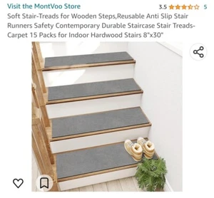 Soft Stair Treads Non-Slip Carpet Mat - Picture 1 of 6