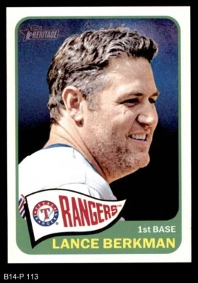 2014 Topps Heritage #113 Lance Berkman Rangers 8 - NM/MT - Image 1 of 2