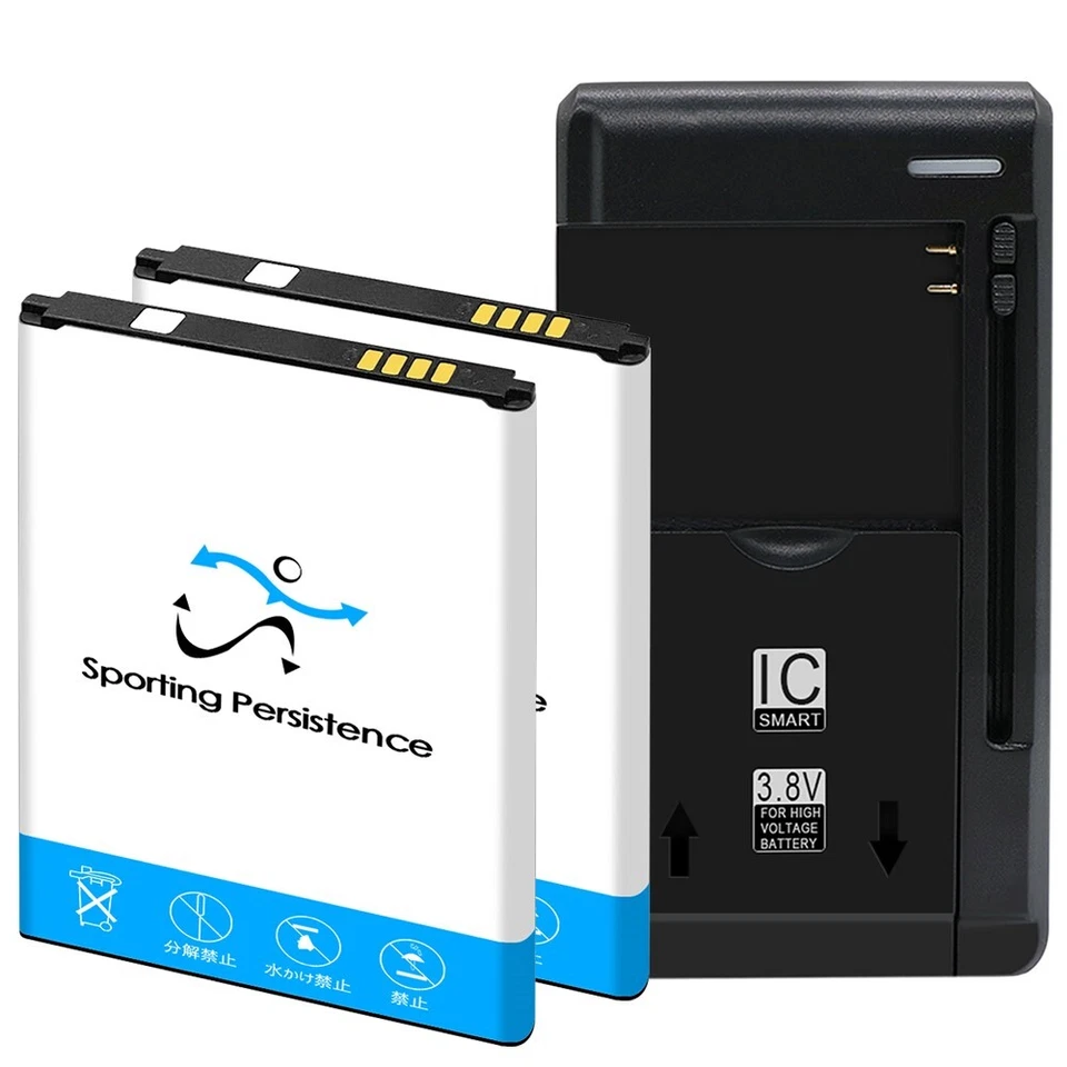 长寿命 2x 3100mAh 优质电池台式机充电器 适用于诺基亚 C100 N152DL 美国 — 第 1/1 张图片