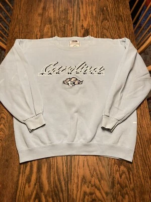 Sudadera De Colección Años 90 UNC Tacones Alquitranados Cuello Redondo Edición Equipo Ropa Talla Grande Hecha en EE. UU. Foto 1 de 4