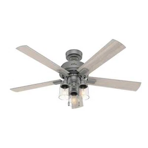 Hunter 52" Hartland Ceiling Fan with LED Light & Pull Chain Industrial Farmhouse - Picture 1 of 4