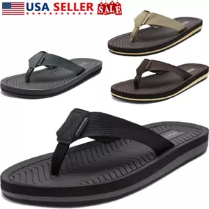NORTIV 8 Men's Flip Flops Beach Sandals Lightweight EVA Sole Comfort Thongs - Picture 1 of 30