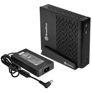 Silverstone PT13B-120 Thin-Mini-ITX Vesa Mounting Super Small Chasis w/ 120W - Picture 1 of 4