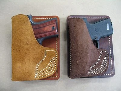 AZULA Leather Inside Pocket Wallet Handgun Holster CCW For..Choose Gun Model - Image 1 of 4