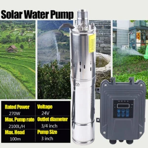 DC Solar Wasserpumpe 24V /48V 400W 600W 1500W Tauchbrunnen Gartenbewässerung - Bild 1 von 36