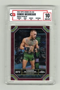 Conor McGregor 2024 Topps Chrome UFC Magenta Refractor Card #49 GEM MT 10 - Picture 1 of 2