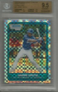 Jamie Ortiz 2006 Bowman Chrome X-fractor Rookie #027/299 BGS 9.5