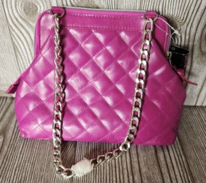 RARE Britney Spears Beauty Fuchsia Quilted Gift Purchase Purse Bag READ - Picture 1 of 5