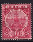 Bermuda 1908 1d Red  SG.38 Mint (Hinged)  Wmk Multi Crown CA  Cat:£25