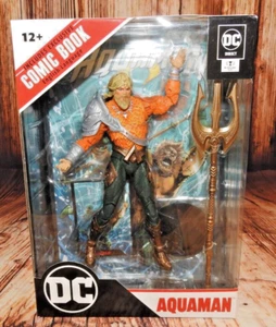 Aquaman DC Direct Action Figure with Comic Book Trident & Stand 7" NEW IN BOX - Picture 1 of 13