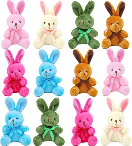 12-Pack Easter Plush Bunnies - Stuffed Animal Toys, Egg Fillers, Party Favors - Picture 1 of 12