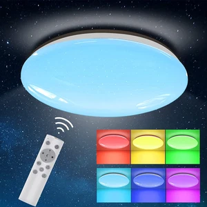 ZMH LED Deckenleuchte Rund Deckenlampe Dimmbar IP44 18W 1600LM Küchen Esszimmer