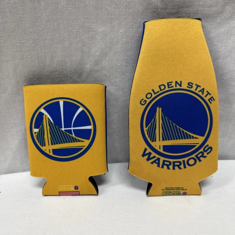 Wincraft GOLDEN STATE WARRIORS NBA CAN And BOTTLE COOZIE COOLER Cover